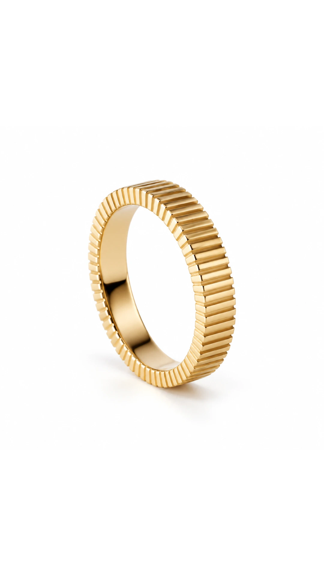 Modern 14K Yellow Gold Ring