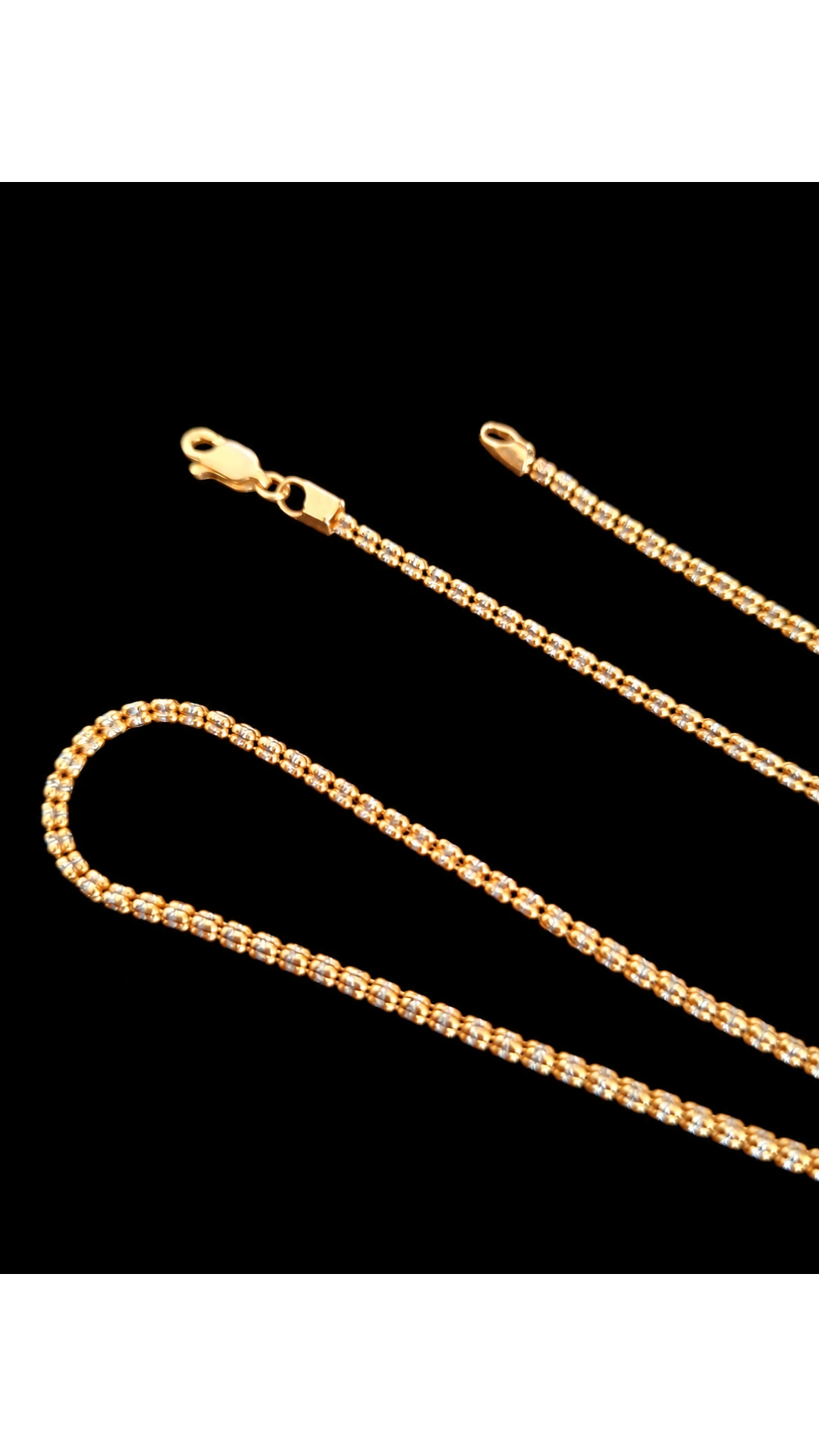 14K Yellow & White Gold Necklace product view 2