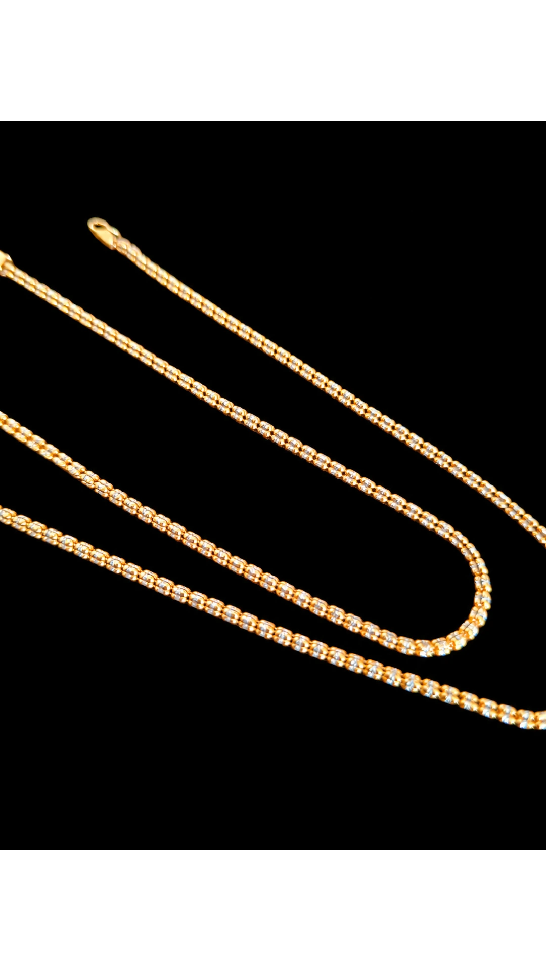 14K Yellow & White Gold Necklace product view 3
